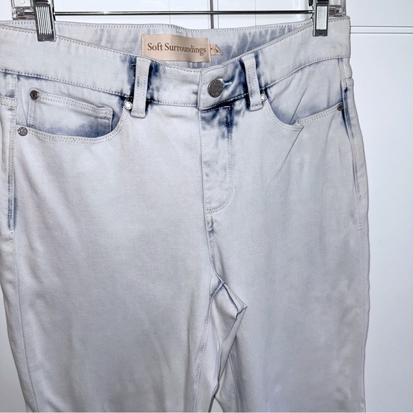 Soft Surroundings The Ultimate Denim Relaxed Straight Jeans Momcore Sz Small - Picture 5 of 10